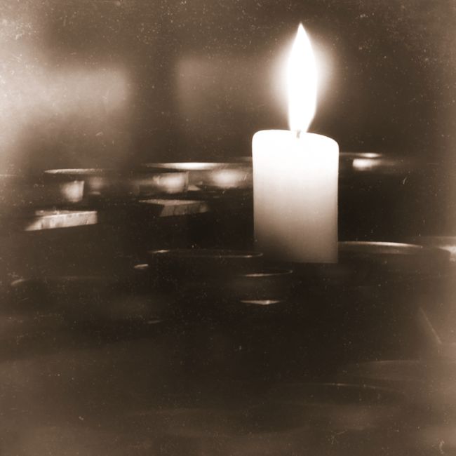 Modern Oak Candle
