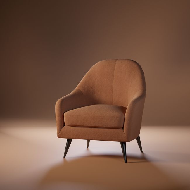 Boho Ceramic Accent Chair