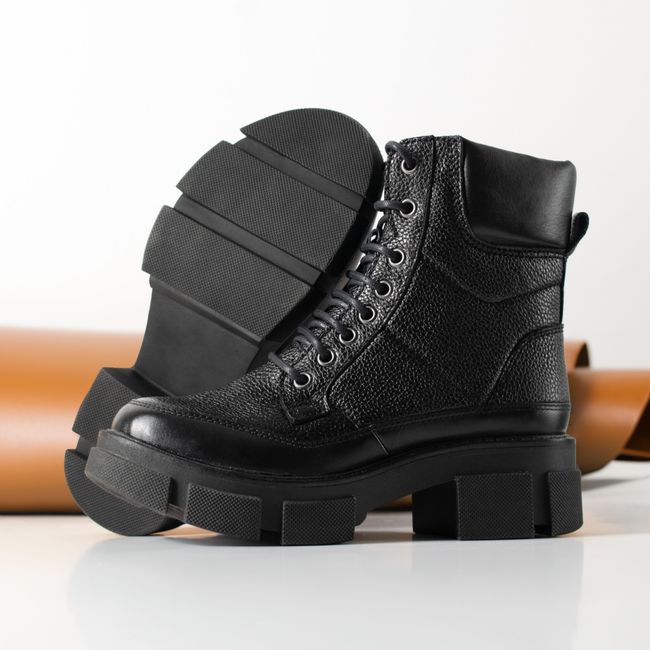 Rustic Rattan Ankle Boots - Charcoal