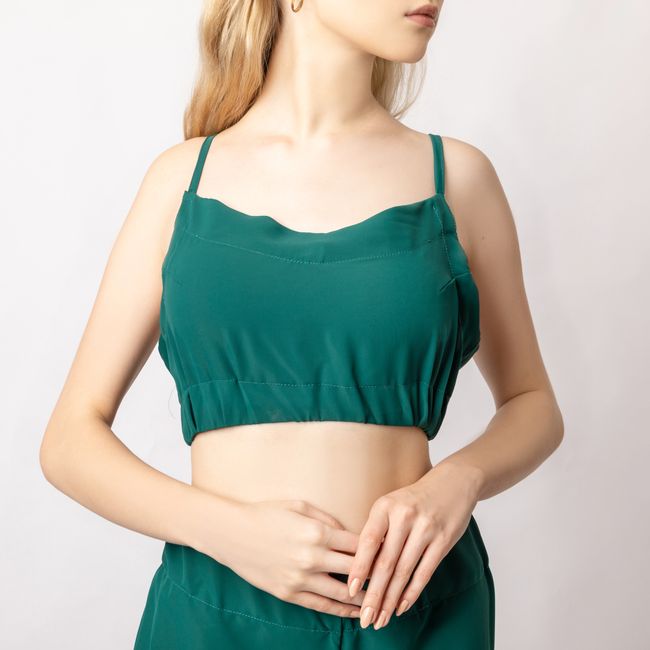 Quilted Dress - Forest Green