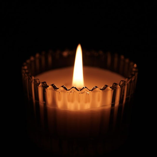 Quilted Ceramic Candle