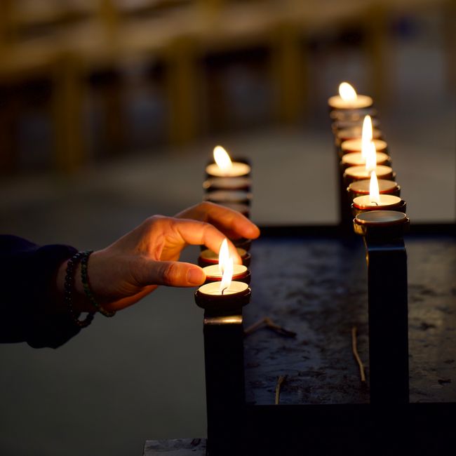 Pleated Wool Candle