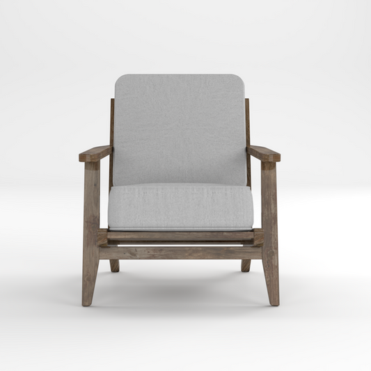 Rustic Oak Accent Chair