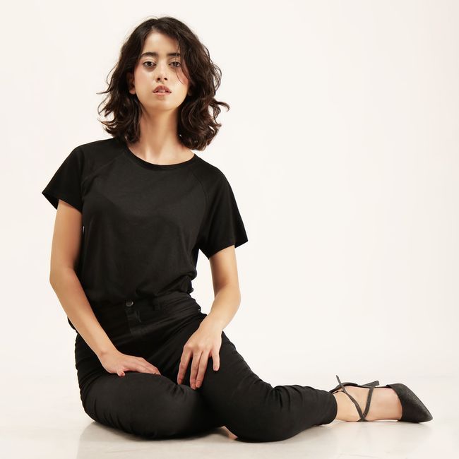 Hand-Dyed Rattan Tee - Blush