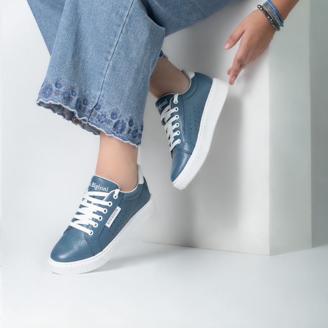Pleated Cotton Trainers