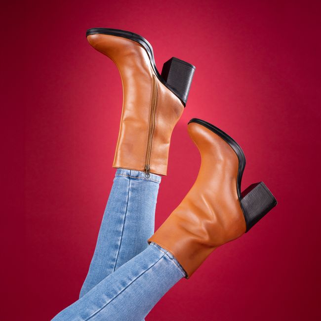 Woven Cotton Ankle Boots