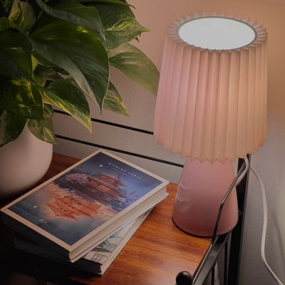 Rustic Linen Table Lamp