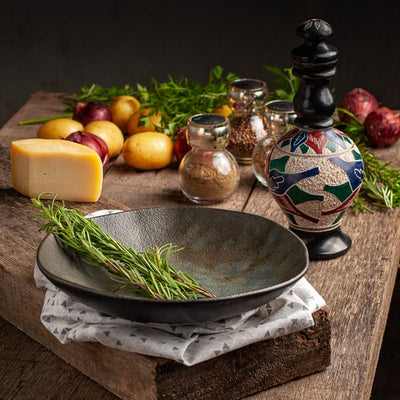 Rustic Wool Serving Bowl
