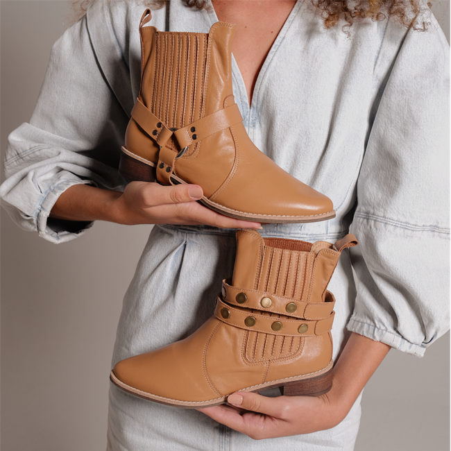 Heritage Ceramic Ankle Boots - Slate Blue