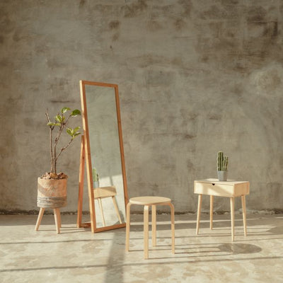 Modern Leather Wall Mirror