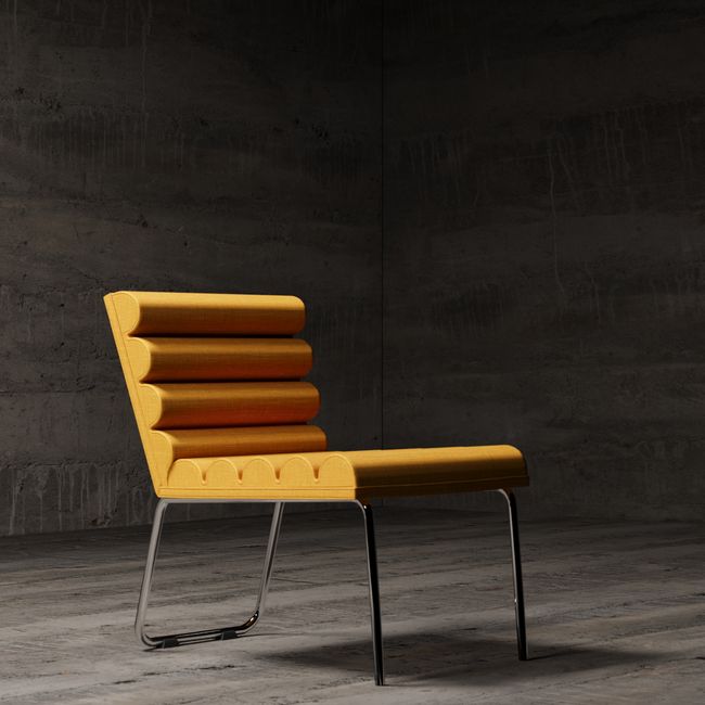 Oversized Ceramic Accent Chair