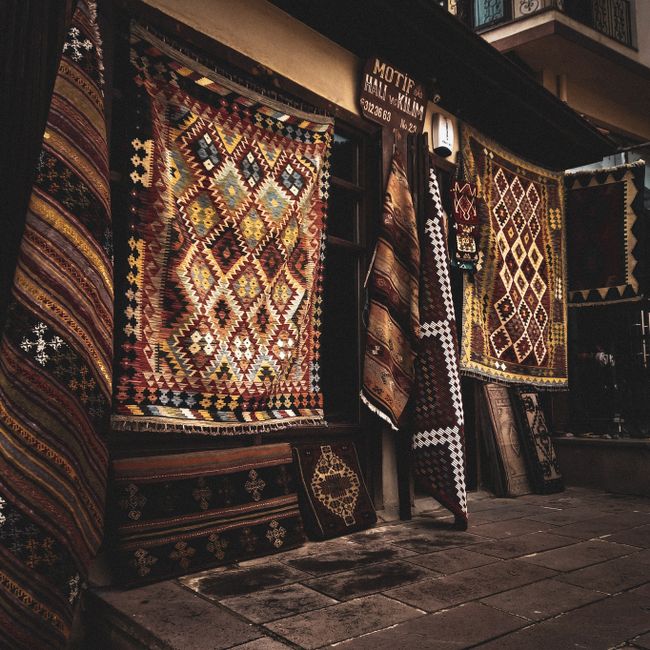 Rustic Rattan Area Rug