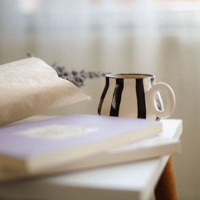 Minimal Linen Ceramic Mug