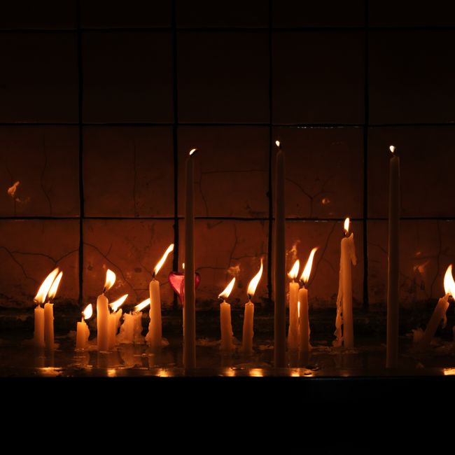 Pleated Cotton Candle