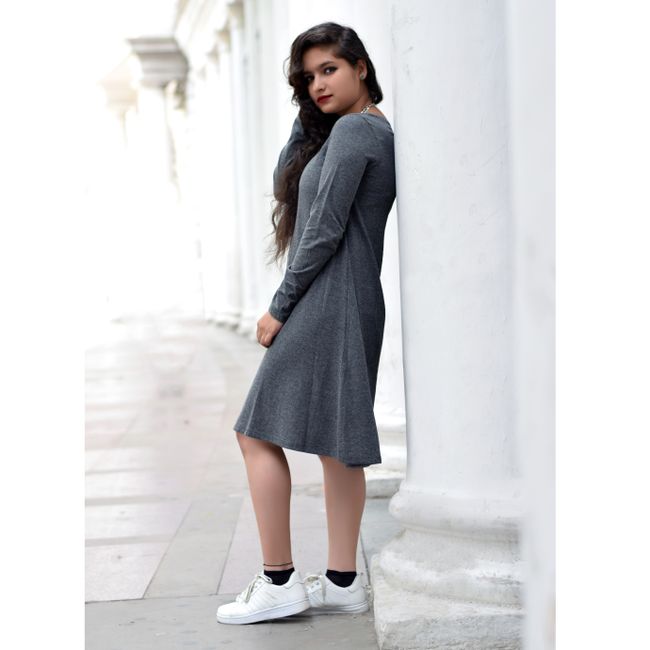 Classic Ceramic Dress - Charcoal