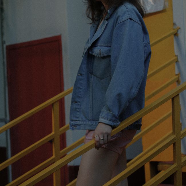 Quilted Denim Jacket
